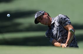 Joaquín Niemann zafa con lo justo tras vivir una pesadilla con el viento en el Masters de Augusta