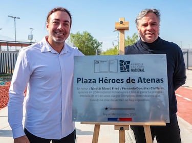 Un tributo a Nicolás Massú y Fernando González: autoridades inauguran la Plaza Héroes de Atenas en el Parque Estadio Nacional