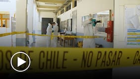 Así quedó la inspectoría del Liceo Lastarria tras ser quemada por encapuchados