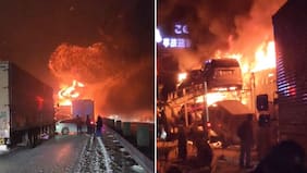 Impactante accidente múltiple de 67 autos en Japón