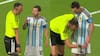 “Háblame bien”: el tenso cruce entre Lionel Messi y el árbitro del triunfo de Argentina sobre Suiza