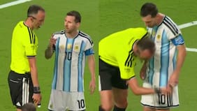 “Háblame bien”: el tenso cruce entre Lionel Messi y el árbitro del triunfo de Argentina sobre Suiza