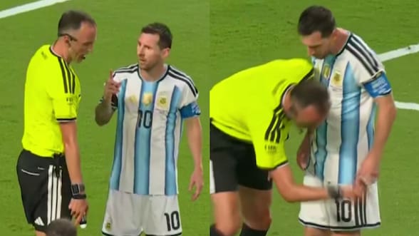 “Háblame bien”: el tenso cruce entre Lionel Messi y el árbitro del triunfo de Argentina sobre Suiza