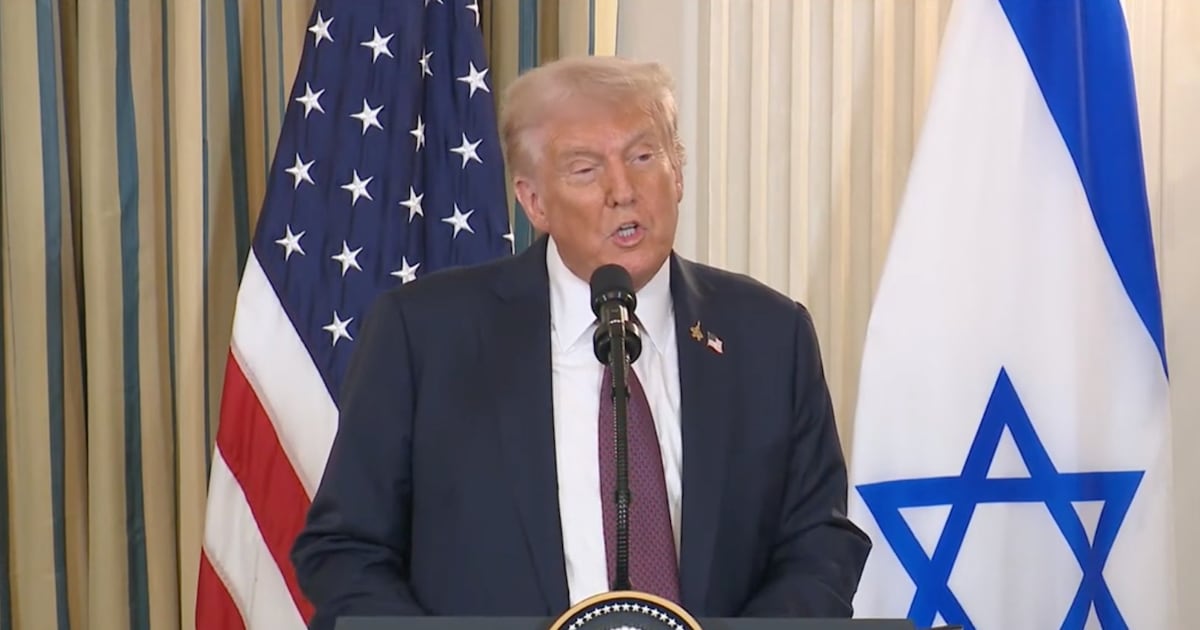 Así es el plan de paz para Gaza presentado por Trump