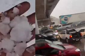 Una fuerte tormenta de granizo causó más de 200 accidentes en Mendoza