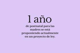 Un año de postnatal para las madres propone un nuevo proyecto de ley