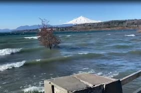 El regreso del puelche: vientos de hasta 70 km/h dejan sin playa a Villarrica