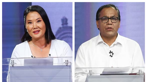 Keiko Fujimori y Roberto Sánchez protagonizan último debate presidencial antes del balotaje peruano