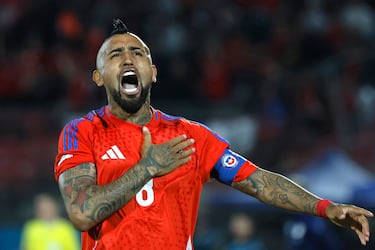 Arturo Vidal busca enmendar el fallido camino de Chile en estas Eliminatorias.