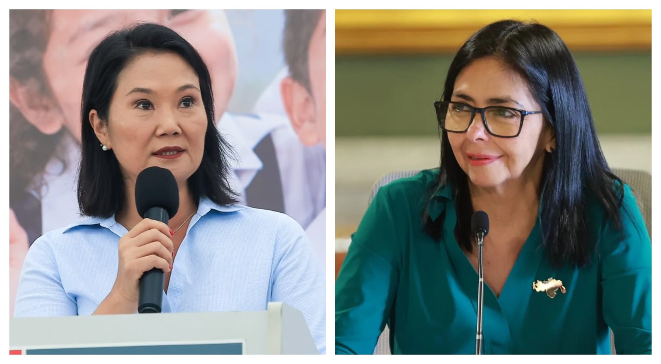 Keiko Fujimori aborda con Delcy Rodríguez la expulsión de venezolanos indocumentados desde Perú