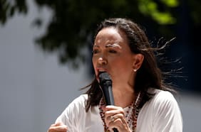 María Corina Machado presenta en EE.UU. en forma virtual y desde la clandestinidad en Caracas su plan para “reconstruir” Venezuela