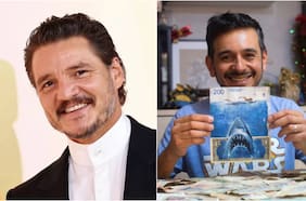 El artista que pinta sobre dinero destrozado por la inflación y que retrató a Pedro Pascal en un billete de mil pesos