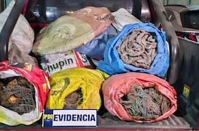 Detienen a dos sujetos por robo de cobre: tenían más de una tonelada del material