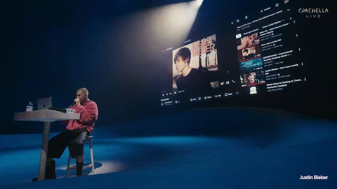Con una laptop y YouTube: por qué el show de Justin Bieber en Coachella está dando que hablar