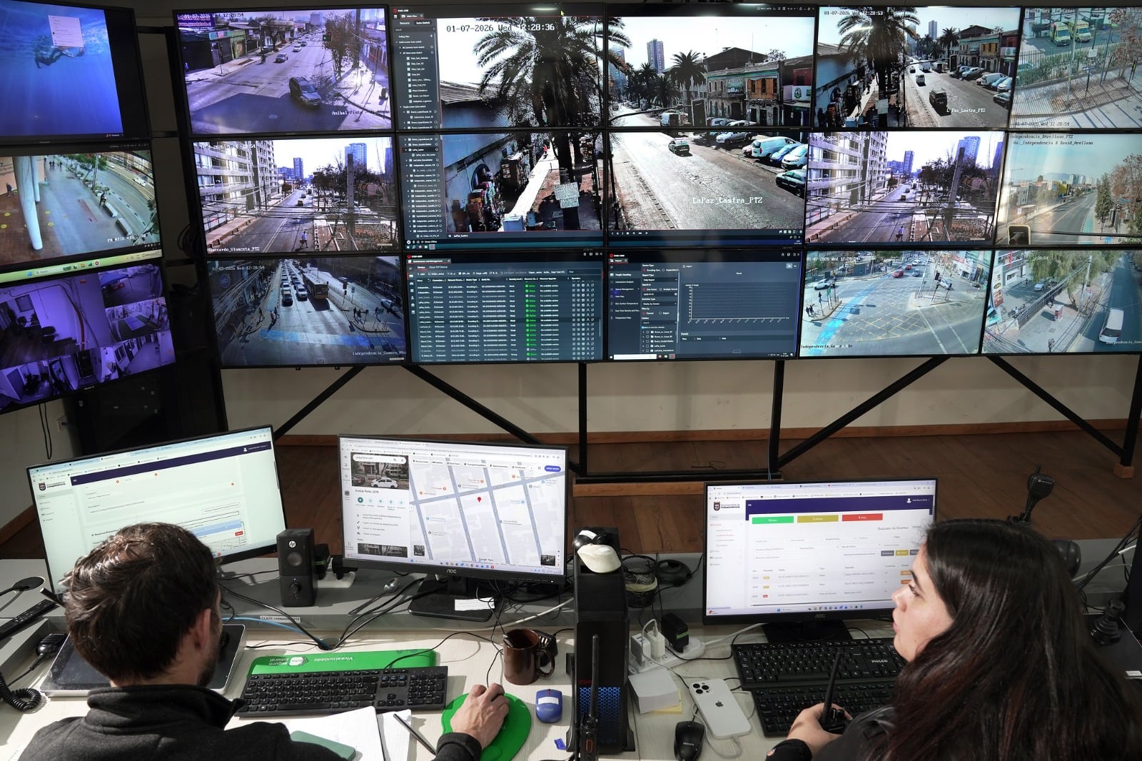 Renuevan sistema de vigilancia de Independencia con la instalación de 99 cámaras de alta tecnología