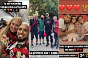 “La primera sin ti, papá”: la íntima y sentida celebración de Arturo Vidal después de su primer título con el Flamengo