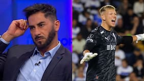 Johnny Herrera apunta a Vicente Bernedo tras el gol de la U en el clásico ante la UC