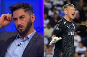 Johnny Herrera apunta a Vicente Bernedo tras el gol de la U en el clásico ante la UC