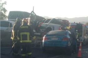 Colisión múltiple en Ruta 68 deja un fallecido y gran congestión en el túnel Lo Prado