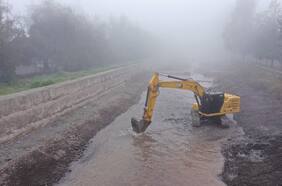 Sistema frontal: MOP realiza obras preventivas en la Quebrada de Ramón en La Reina