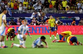 La tristeza del camarín de Colombia tras caer en la final de la Copa América ante Argentina
