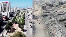 El antes y el después de Gaza: dron revela la magnitud de la devastación desde que estalló el conflicto