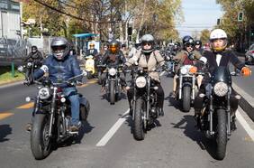 Motociclistas solidarios se unen al The Distinguished Gentleman’s Ride Santiago 2024
