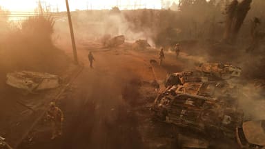 La NASA compartió una impactante imagen de los incendios en Ñuble y Biobío que captó uno de sus satélites