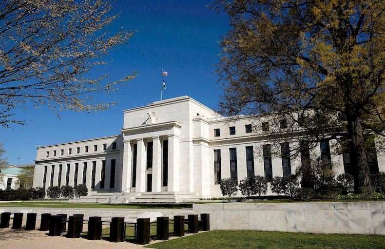 FILE PHOTO: The Federal Reserve Building in Washington