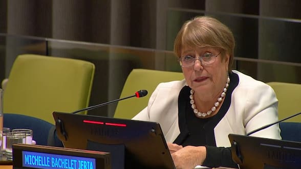 Bachelet supera nuevo diálogo interactivo por la ONU y mantiene pendientes citas claves con patrocinantes de su candidatura