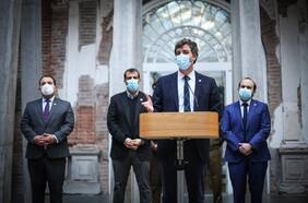 Ministros Delgado y Ossa supervisan plan de seguridad para el funcionamiento de la Convención: “Nuestra labor como gobierno es asegurar que la democracia pueda seguir su curso”