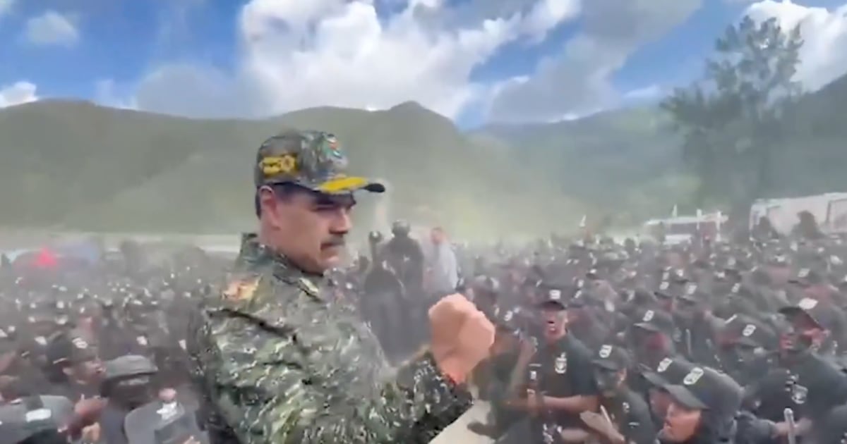 Maduro participa en las jornadas de alistamiento militar ante el “asedio” de las tropas de Estados Unidos