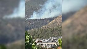 Incendio forestal afecta a la Quebrada de Macul y moviliza despliegue aéreo y terrestre en Peñalolén