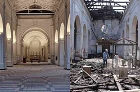 Cinco años después del fuego iglesia La Asunción abre sus puertas