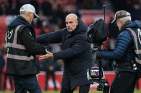 El nuevo berrinche de Pep Guardiola con un camarógrafo tras el triunfo del Manchester City ante Nottingham Forest