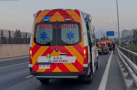 Colisión múltiple entre cuatro vehículos genera congestión en la autopista Vespucio Sur