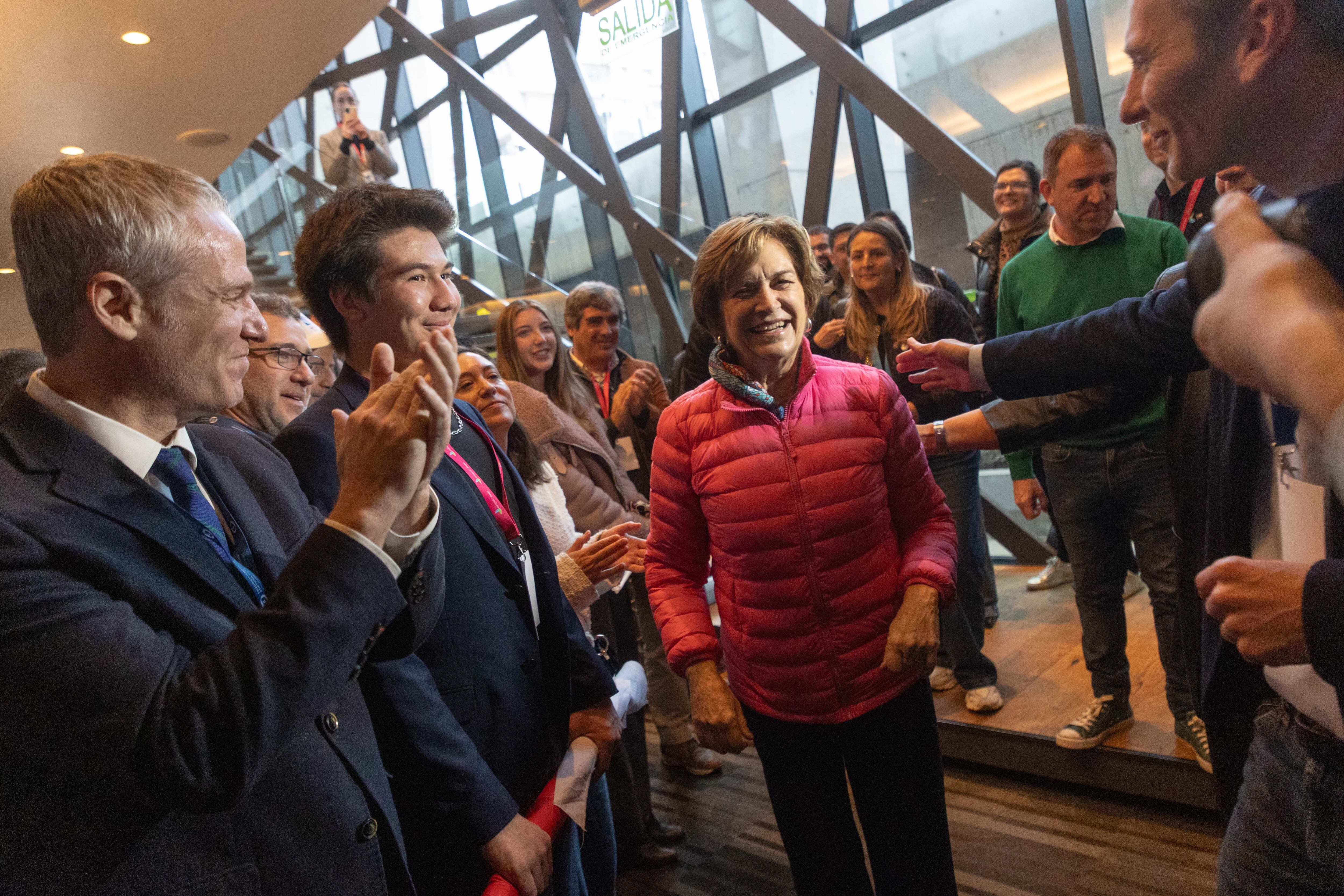 Santiago, 9 de agosto de 2025.
Llegada de la candidata presidencial Evelyn Matthei , al encuentro Nacional de Evopoli en un hotel de la comuna de Las Condes.
RAUL BRAVO/Aton Chile