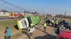 Fatal accidente en Teno: dos fallecidos y cerca de 15 heridos tras volcamiento de un bus de dos pisos