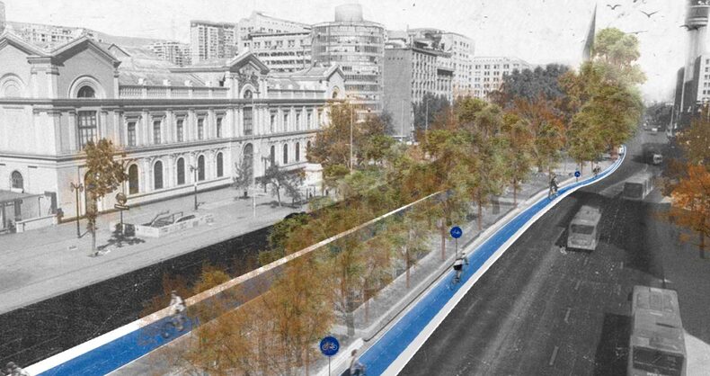 Metropolitan cycle path