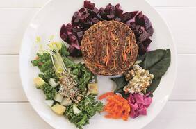 Croqueta de quínoa y cochayuyo