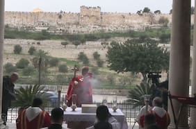 Policía israelí impidió celebración de Domingo de Ramos en la Iglesia del Santo Sepulcro