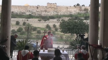 Policía israelí impidió celebración de Domingo de Ramos en la Iglesia del Santo Sepulcro