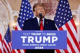 Trump confirma tercera campaña por la Casa Blanca e ignora duros cuestionamientos en su contra