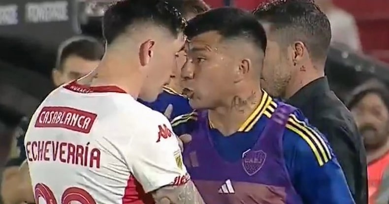 Medel - Echeverría Huracan against Boca