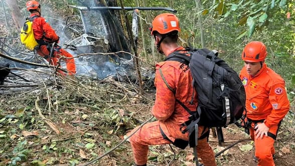 Cuatro muertos deja grave accidente de un helicóptero en zona boscosa de Río de Janeiro