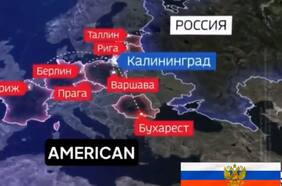 La televisión estatal rusa simuló cómo sería un ataque sobre Europa