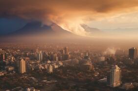Cómo se vería Santiago inundado tras las fuertes lluvias, según la Inteligencia Artificial