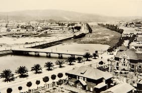 Cuando el Marga Marga llevaba agua: fotos muestran cómo era Viña del Mar hace un siglo