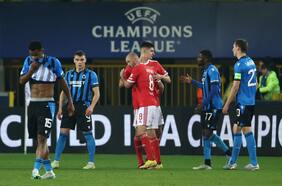 Benfica se lleva la ventaja a Portugal tras superar al Brujas en Champions League