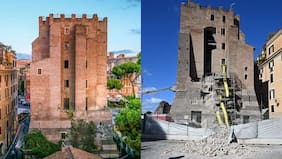 Muere obrero rescatado que estuvo 11 horas atrapado tras derrumbe de torre medieval en Roma